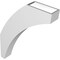 Ekena Millwork 3 1/2-in. W x 18-in. D x 24-in. H Thorton Architectural Grade PVC Knee Brace BRCP035X18X24THR - alternate 3